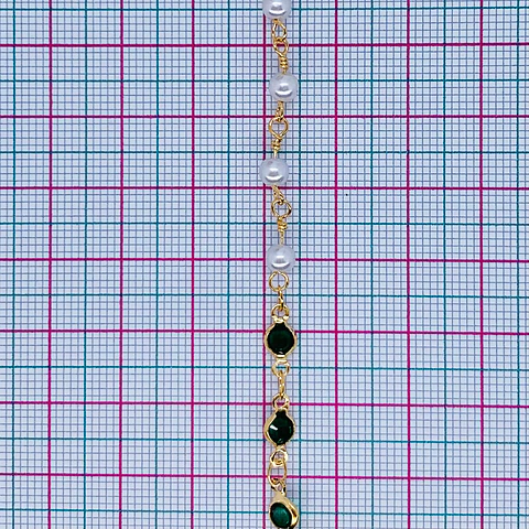 CADENA CRISTALES VERDES MK-334-MT