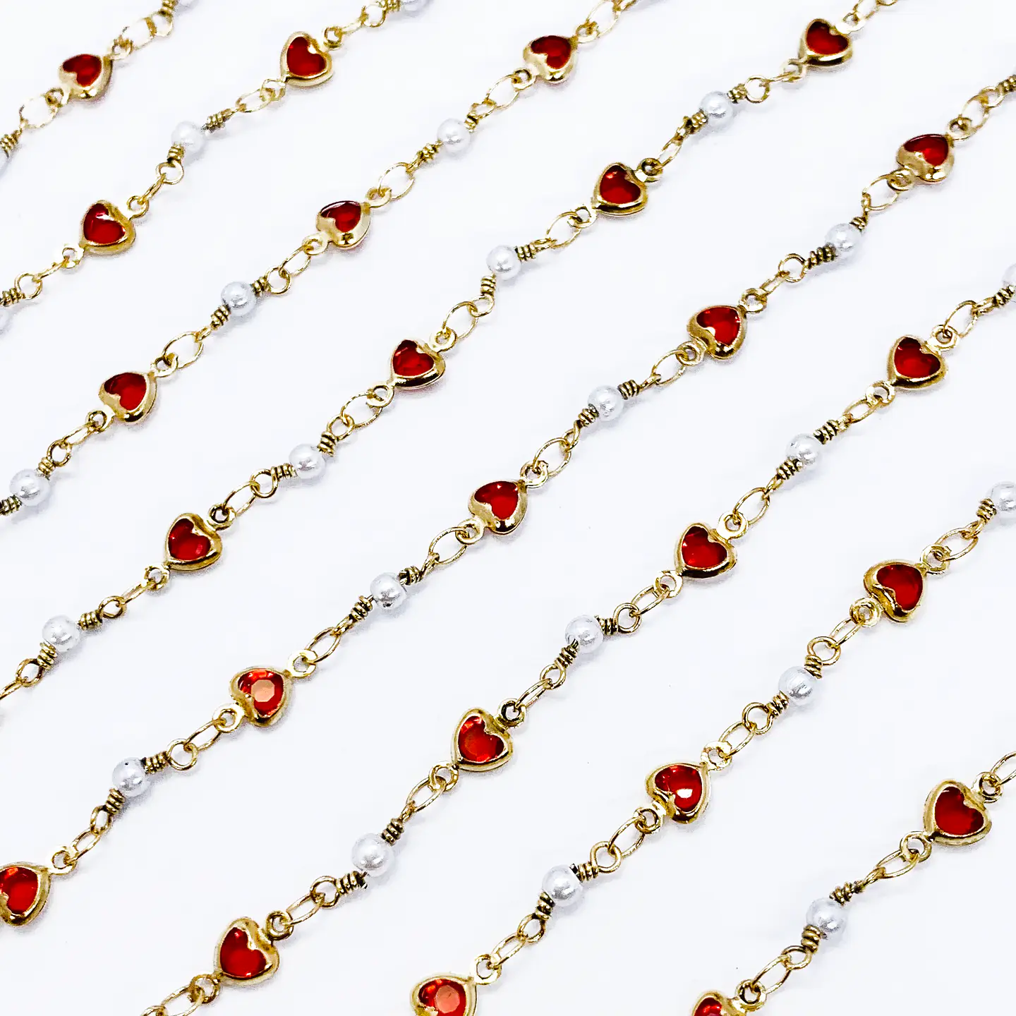 CADENA ✦ CORAZÓN CRISTAL (ELIGE TU COLOR FAVORITO)  3
