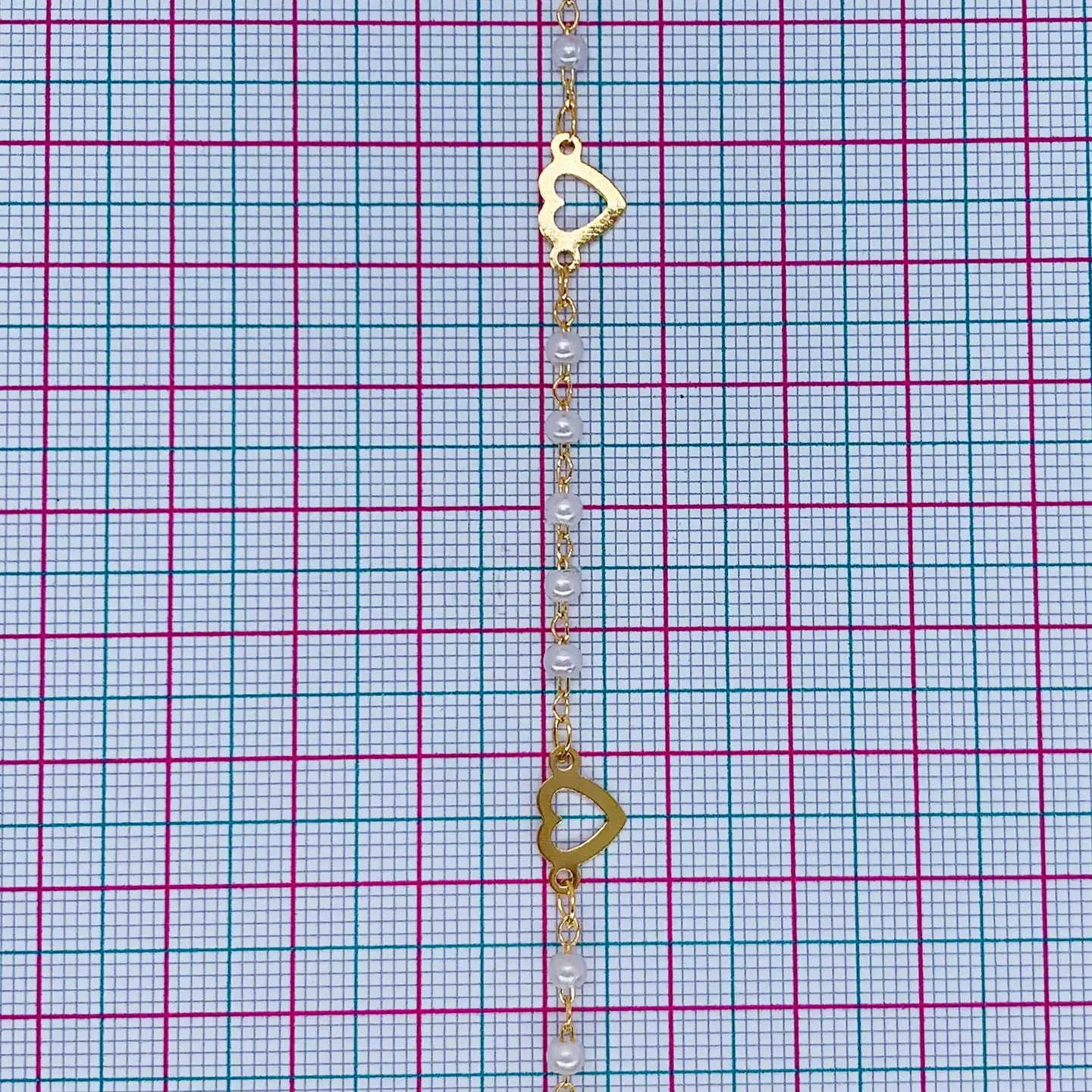 CADENA CORAZÓN SILUETA BAÑO DE ORO MK-346-MT 2
