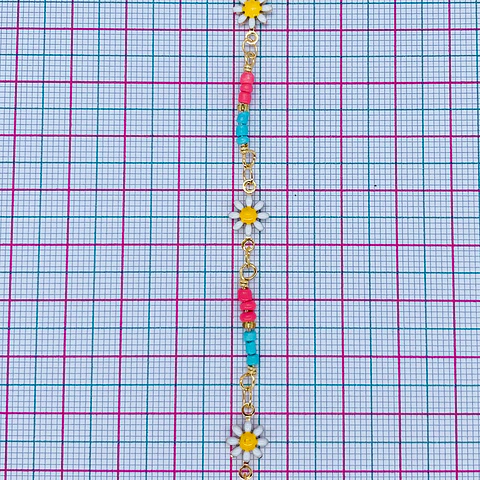 CADENA ✦ MARGARITA MOSTACILLA BAÑO DE ORO 