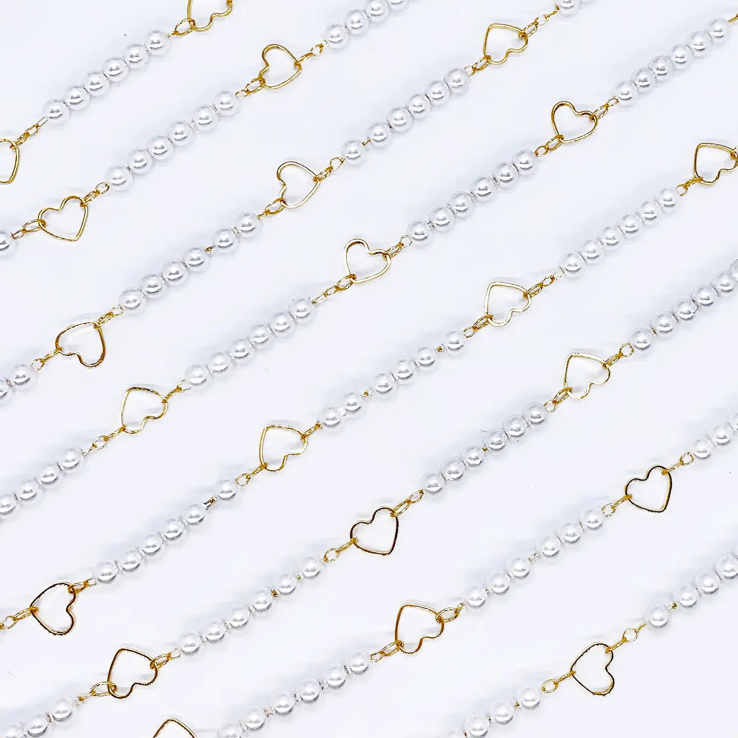 CADENA CORAZÓN SILUETA BAÑO DE ORO MK-367-MT 1
