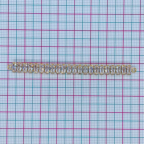 STRASS PULSERA BAÑO DE ORO (ELIGE TU COLOR FAVORITO) STRASS7CM