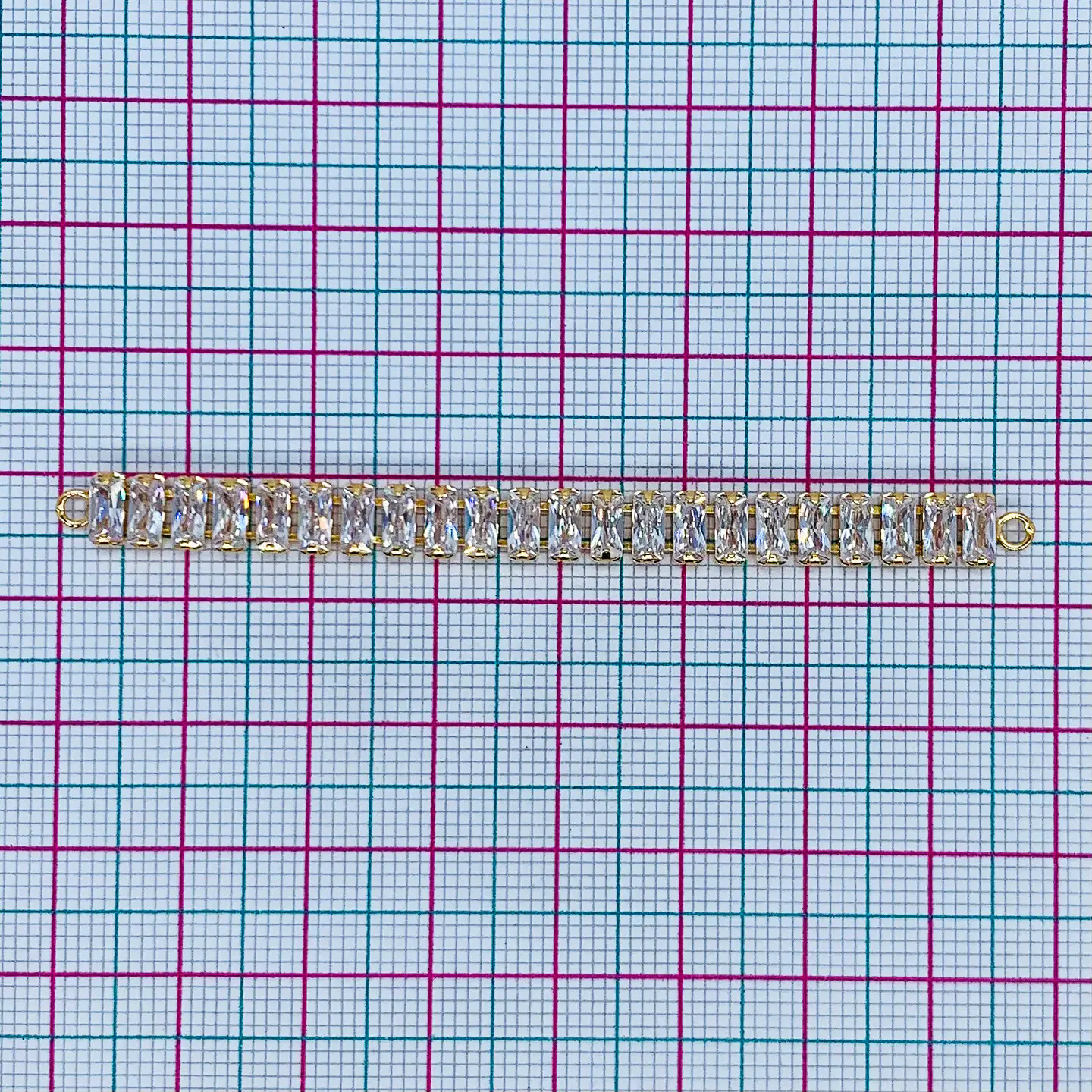 STRASS PULSERA BAÑO DE ORO (ELIGE TU COLOR FAVORITO) STRASS7CM 2
