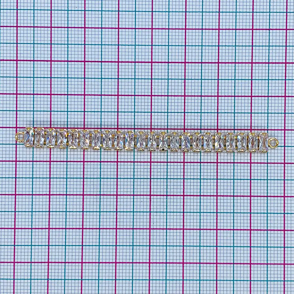 STRASS PULSERA BAÑO DE ORO (ELIGE TU COLOR FAVORITO) STRASS7CM 2
