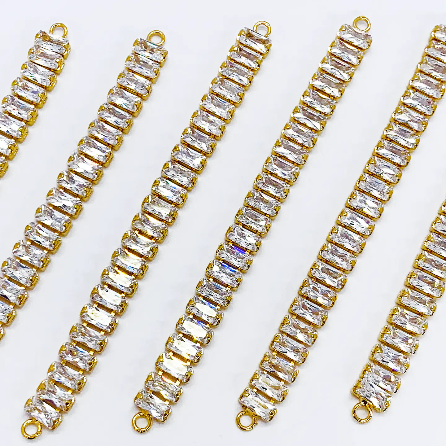 STRASS PULSERA BAÑO DE ORO (ELIGE TU COLOR FAVORITO) STRASS7CM 4