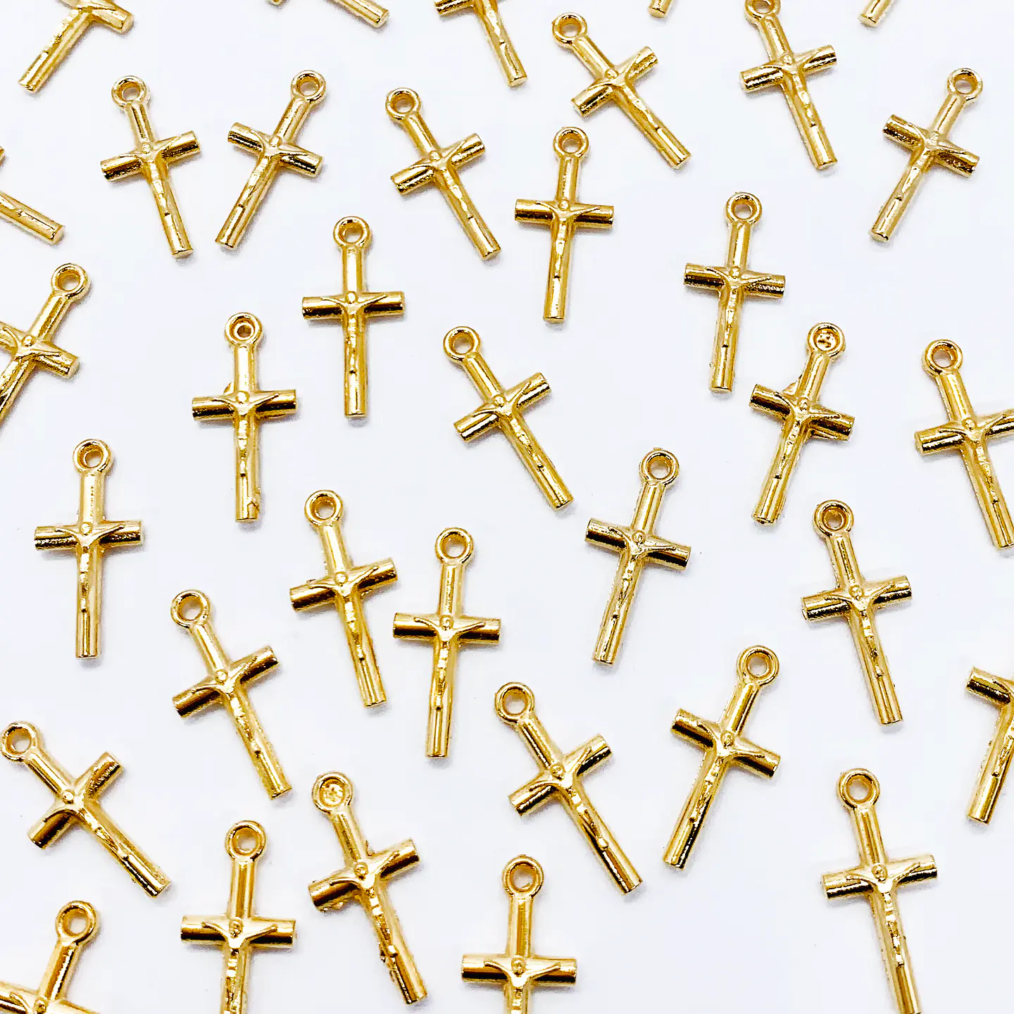 CRUZ CRISTO BAÑO DE ORO T6521 1