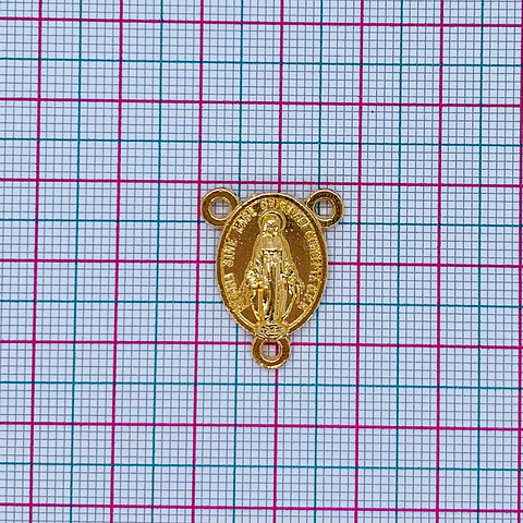CRUCERO VIRGEN MILAGROSA BAÑO DE ORO