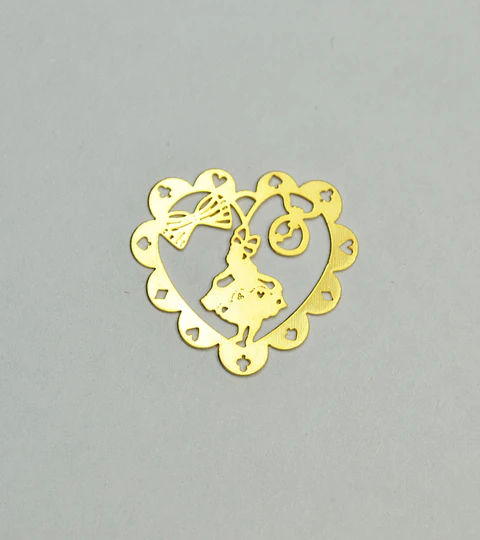 CORAZÓN BAÑO DE ORO C2876-GOLD