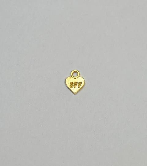 CORAZÓN BFF BAÑO DE ORO G415-31