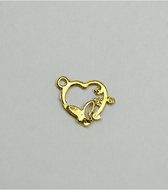 CORAZÓN BAÑO DE ORO M18  