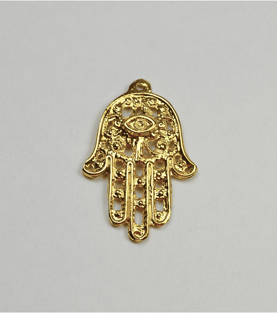 MANO HAMSA BAÑO DE ORO T2040