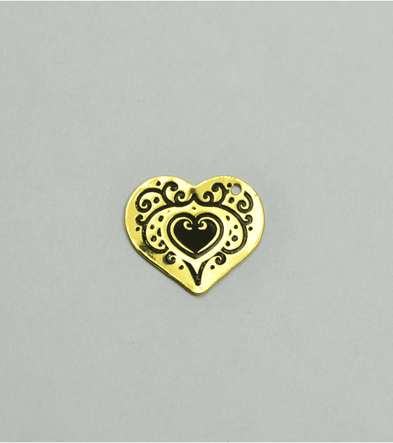 CORAZÓN  BAÑO DE ORO T4906