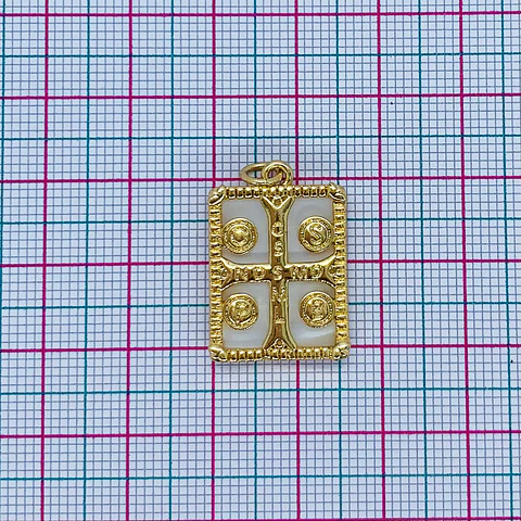 DIJE ✦ RODIO ESCAPULARIO 15*20 MM