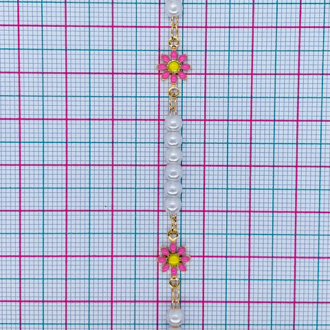 CADENA ✦ MARGARITAS BAÑO DE ORO 