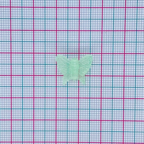 Separador mariposa neón • Plástico • 16x15 mm