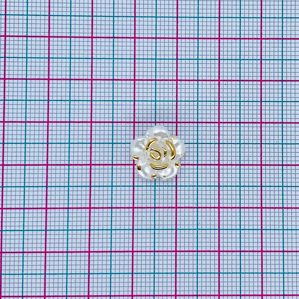 Separador Flor Nacarada • Plástica • 7x7 mm 2