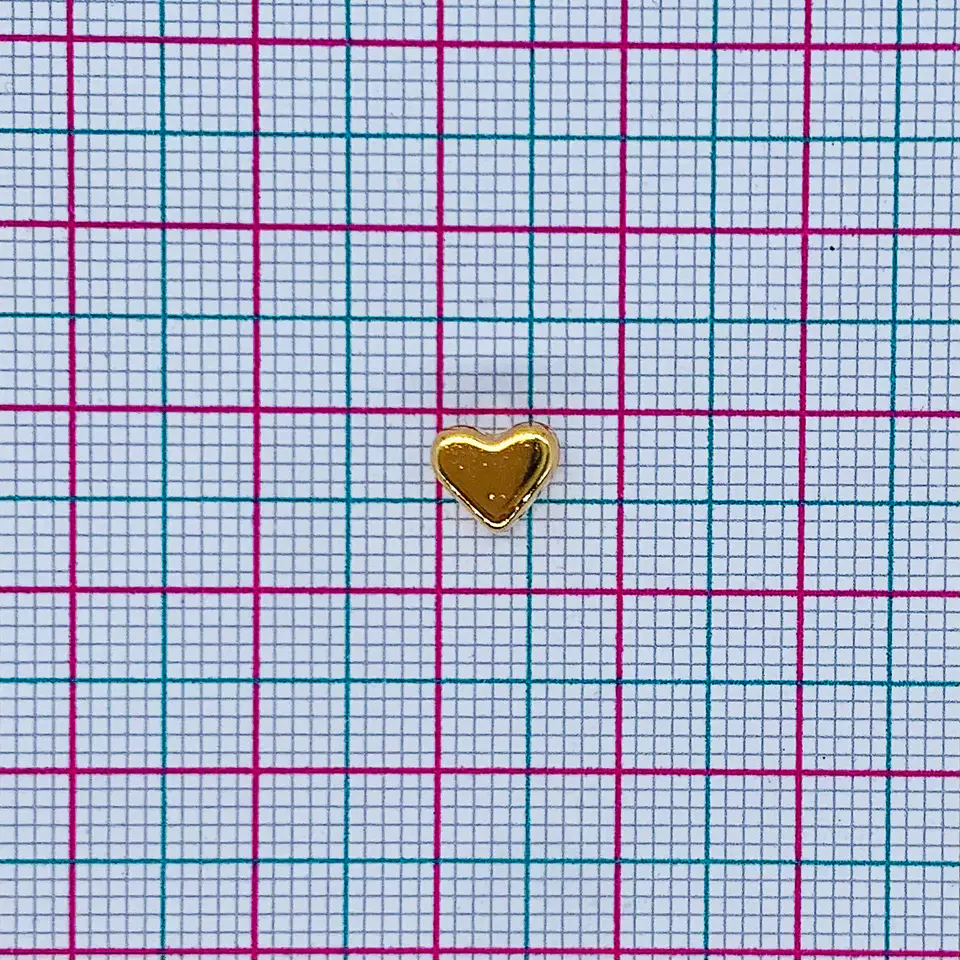 CORAZÓN SEPARADOR BAÑO DE ORO  2