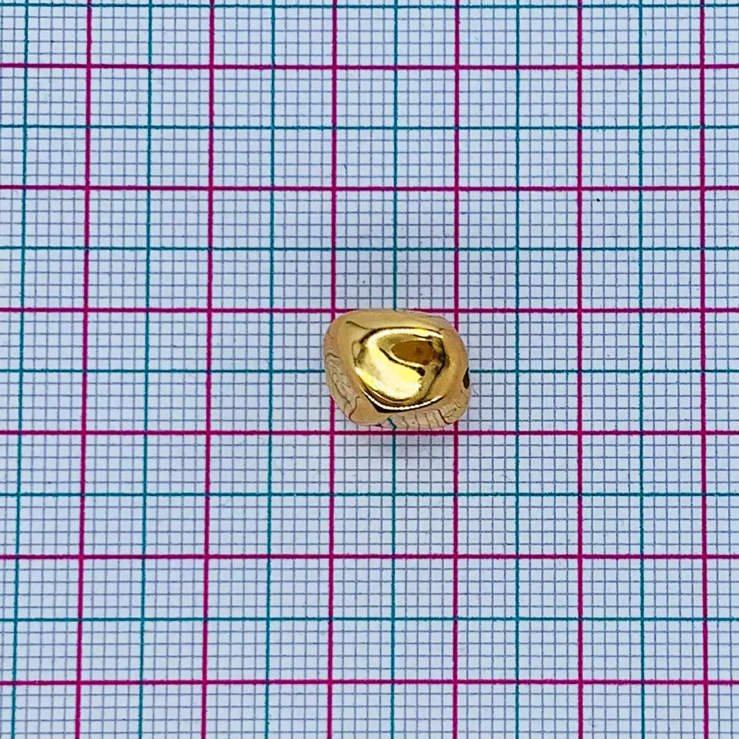 CUBO AMORFO BAÑO DE ORO W2346-GOLD 2