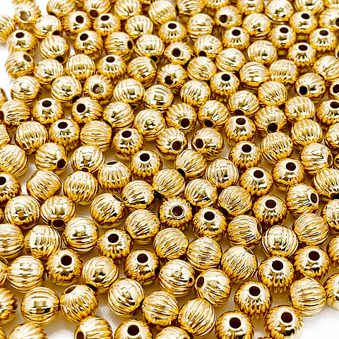 BALÍN BAÑO DE ORO 7MM W1261-GOLD