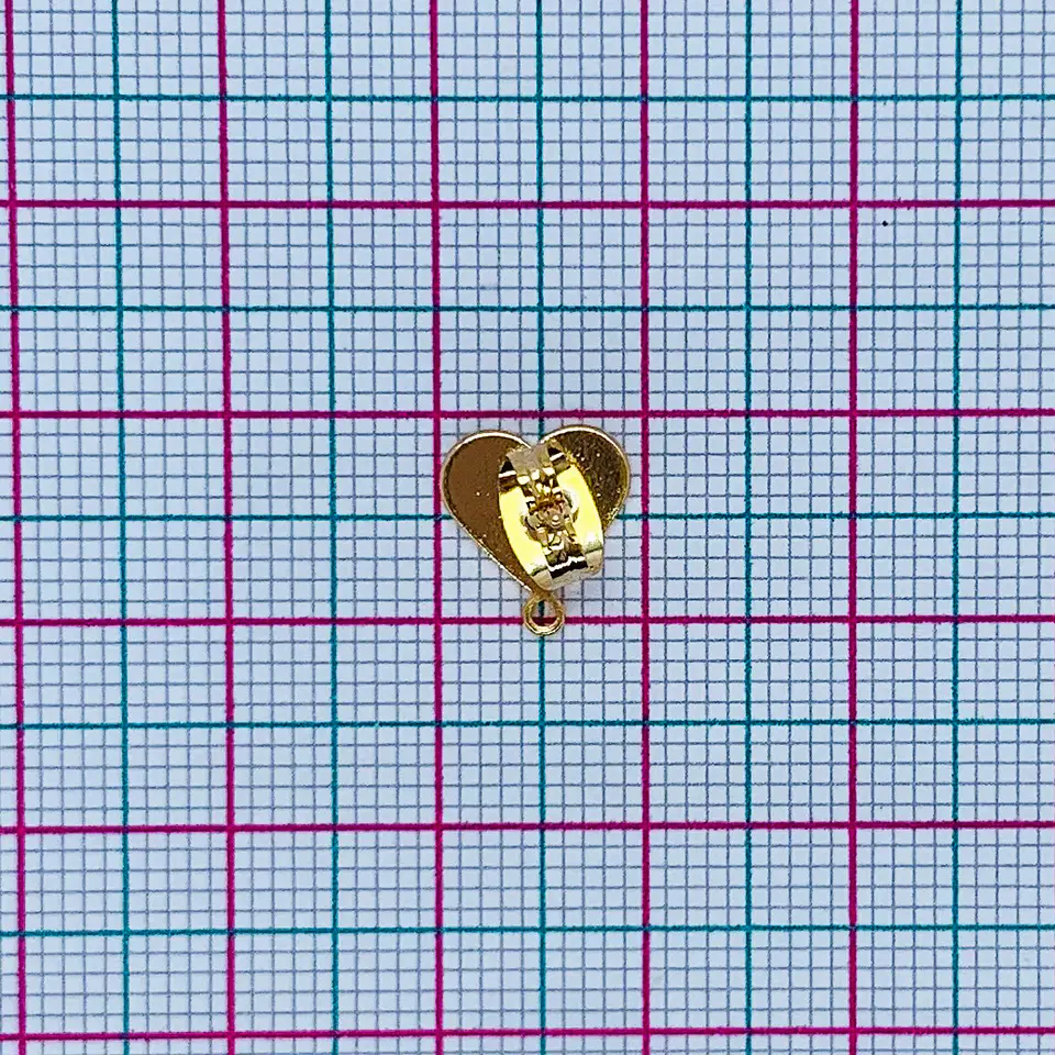 TOPO CORAZÓN BAÑO DE ORO T6549 2