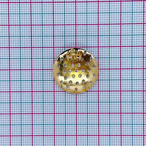 TOPO REDONDO BAÑO DE ORO T6542