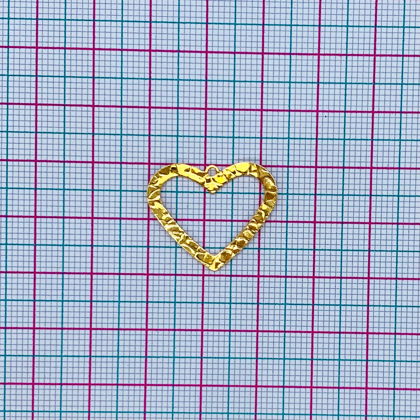 CORAZÓN SILUETA BAÑO DE ORO T6527 2