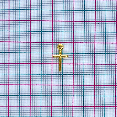 CRUZ BAÑO DE ORO F12863-GOLD