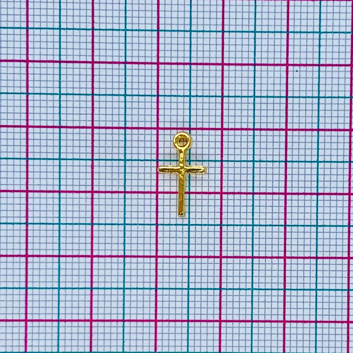 CRUZ BAÑO DE ORO F12863-GOLD 2