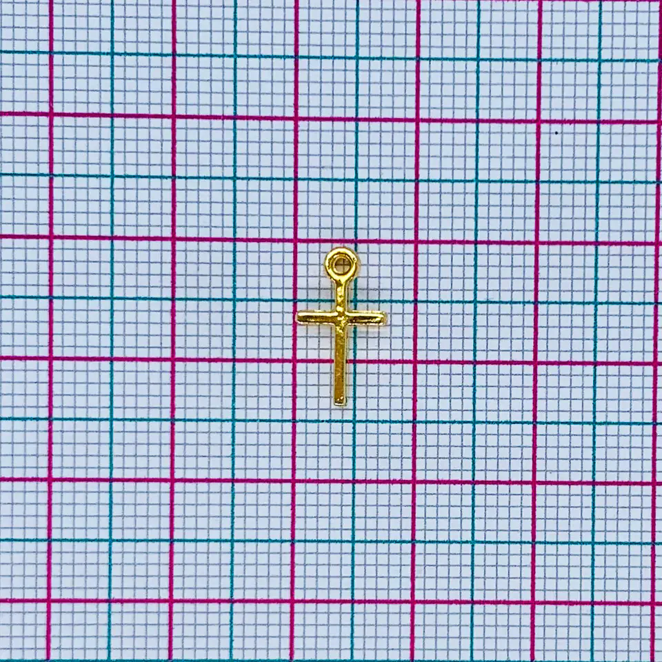 CRUZ BAÑO DE ORO F12863-GOLD 2