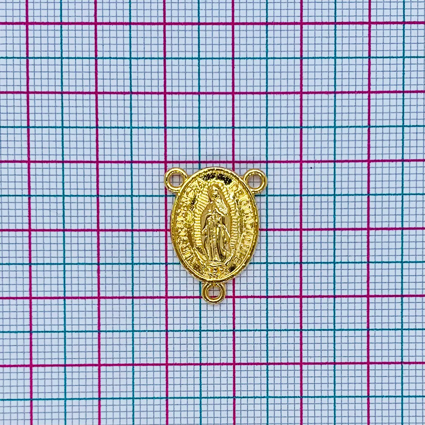 CRUCERO VIRGEN DE GUADALUPE BAÑO DE ORO F36941-GOLD 2