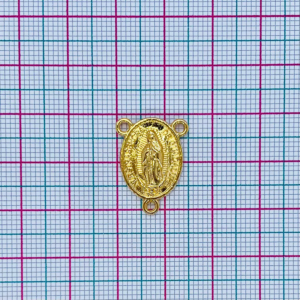 CRUCERO VIRGEN DE GUADALUPE BAÑO DE ORO F36941-GOLD 2