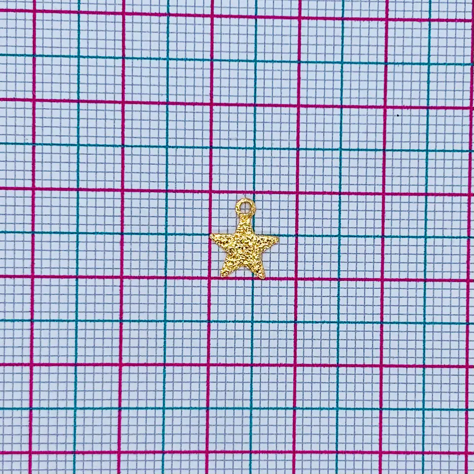 ESTRELLA MINI DIJE BAÑO DE ORO T6592 2