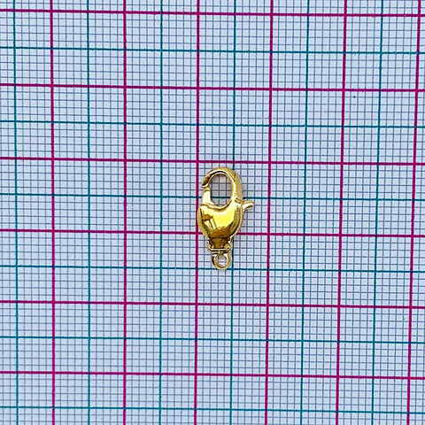 BROCHE ✦ PICOLORO BAÑO DE ORO 8*5 MM