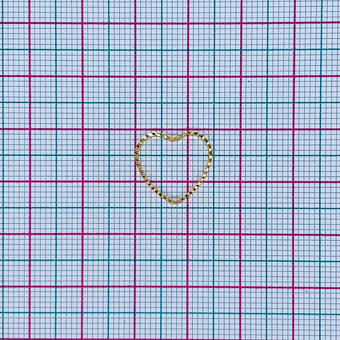 CORAZÓN BAÑO DE ORO T6450-1