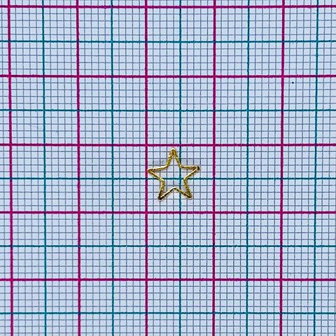  ESTRELLA SILUETA BAÑO DE ORO T6579