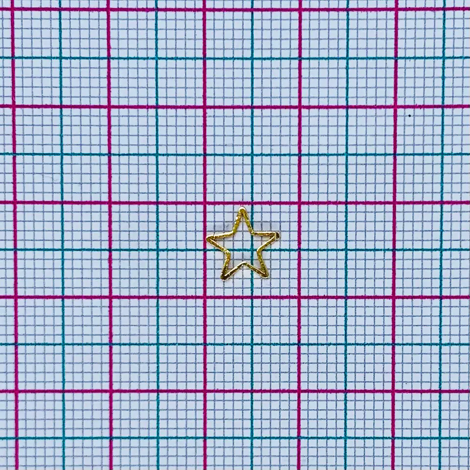  ESTRELLA SILUETA BAÑO DE ORO T6579 2