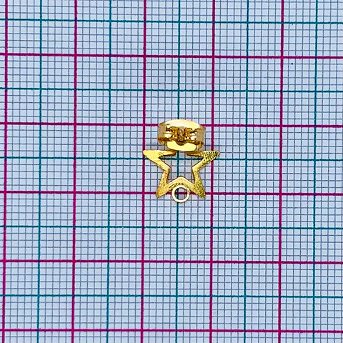 TOPO ESTRELA BAÑO DE ORO T6606