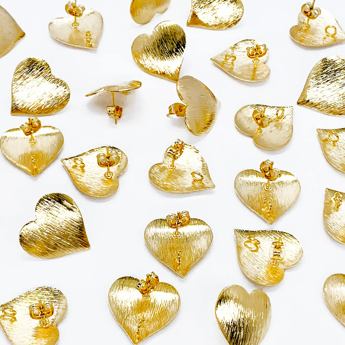 TOPO CORAZÓN RAYAS BAÑO DE ORO T6607 1