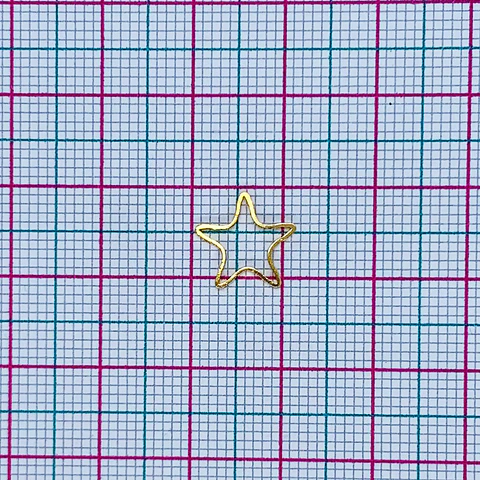 ESTRELLA SILUETA BAÑO DE ORO T6612