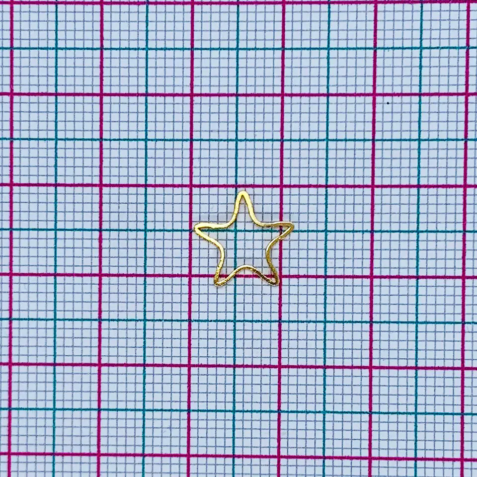 ESTRELLA SILUETA BAÑO DE ORO T6612 2
