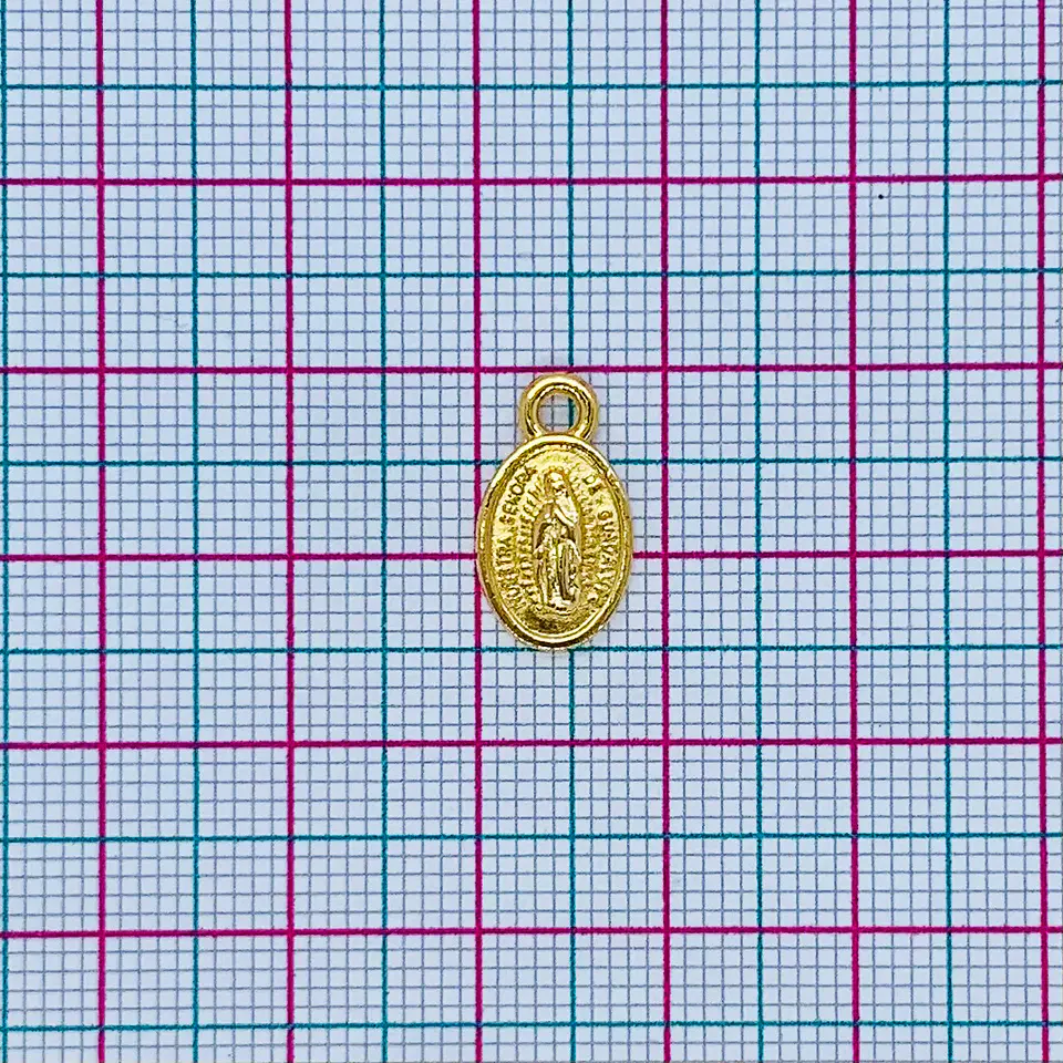 MEDALLA ✦ VIRGEN DE GUADALUPE BAÑO DE ORO 2