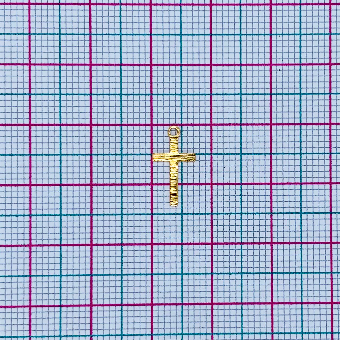 CRUZ MINI DIJE BAÑO DE ORO T6589 2