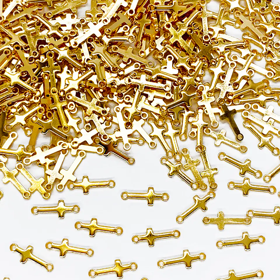 MINI DIJE ✦ CRUZ BAÑO DE ORO  1