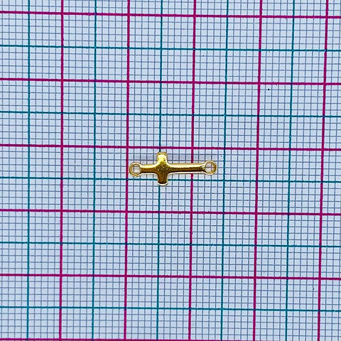 MINI DIJE ✦ CRUZ BAÑO DE ORO 