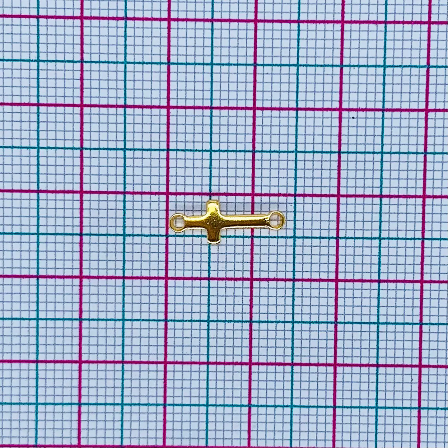 MINI DIJE ✦ CRUZ BAÑO DE ORO  2