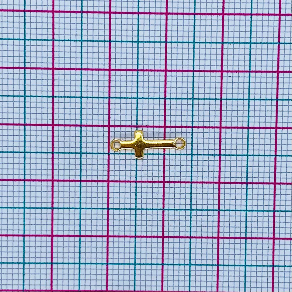 MINI DIJE ✦ CRUZ BAÑO DE ORO  2