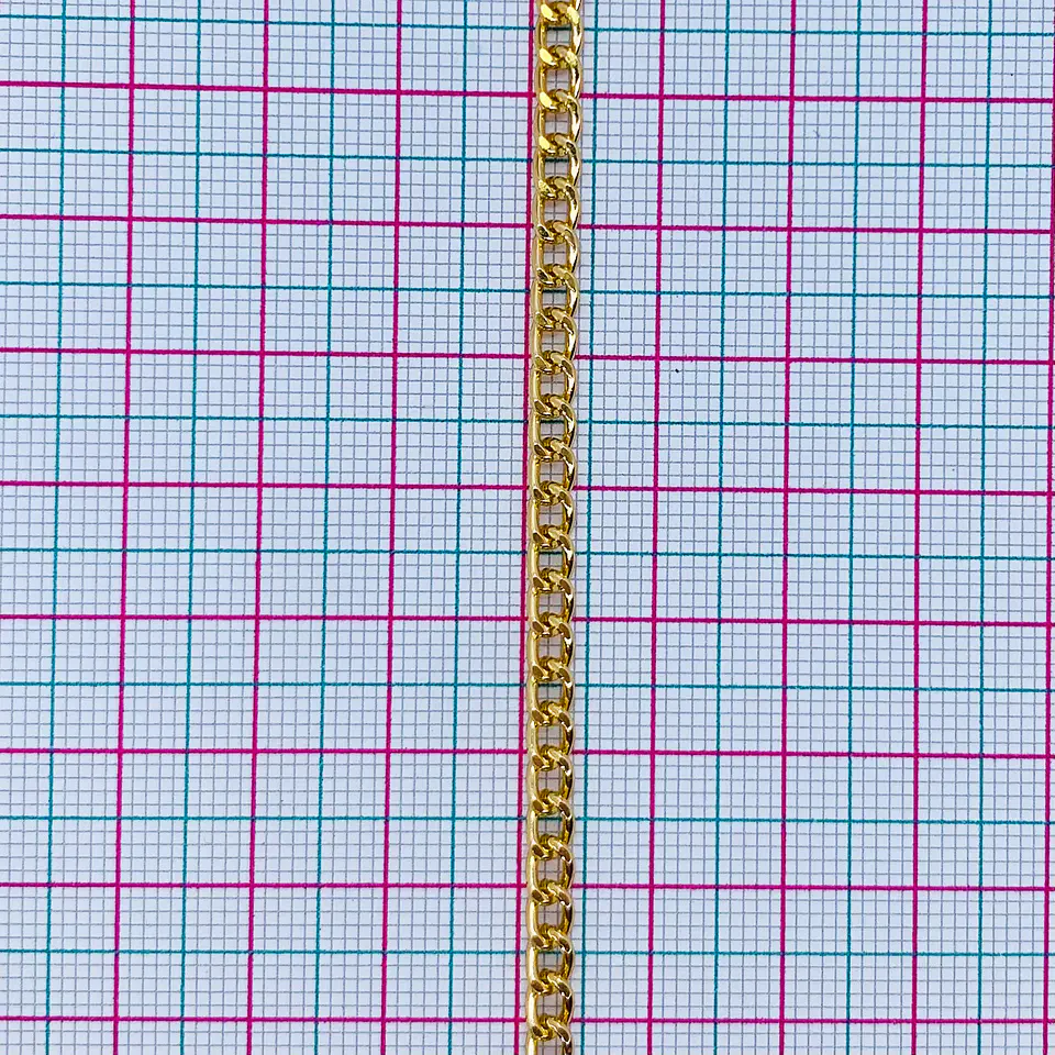 CADENA ✦ ALUMINIO BARBADA 4MM 2