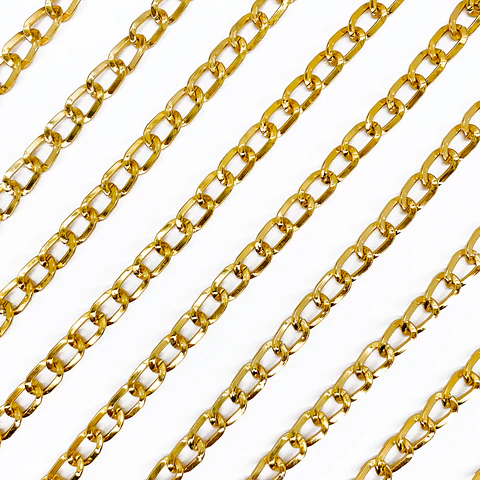 CADENA ✦ ALUMINIO BARBADA 7MM