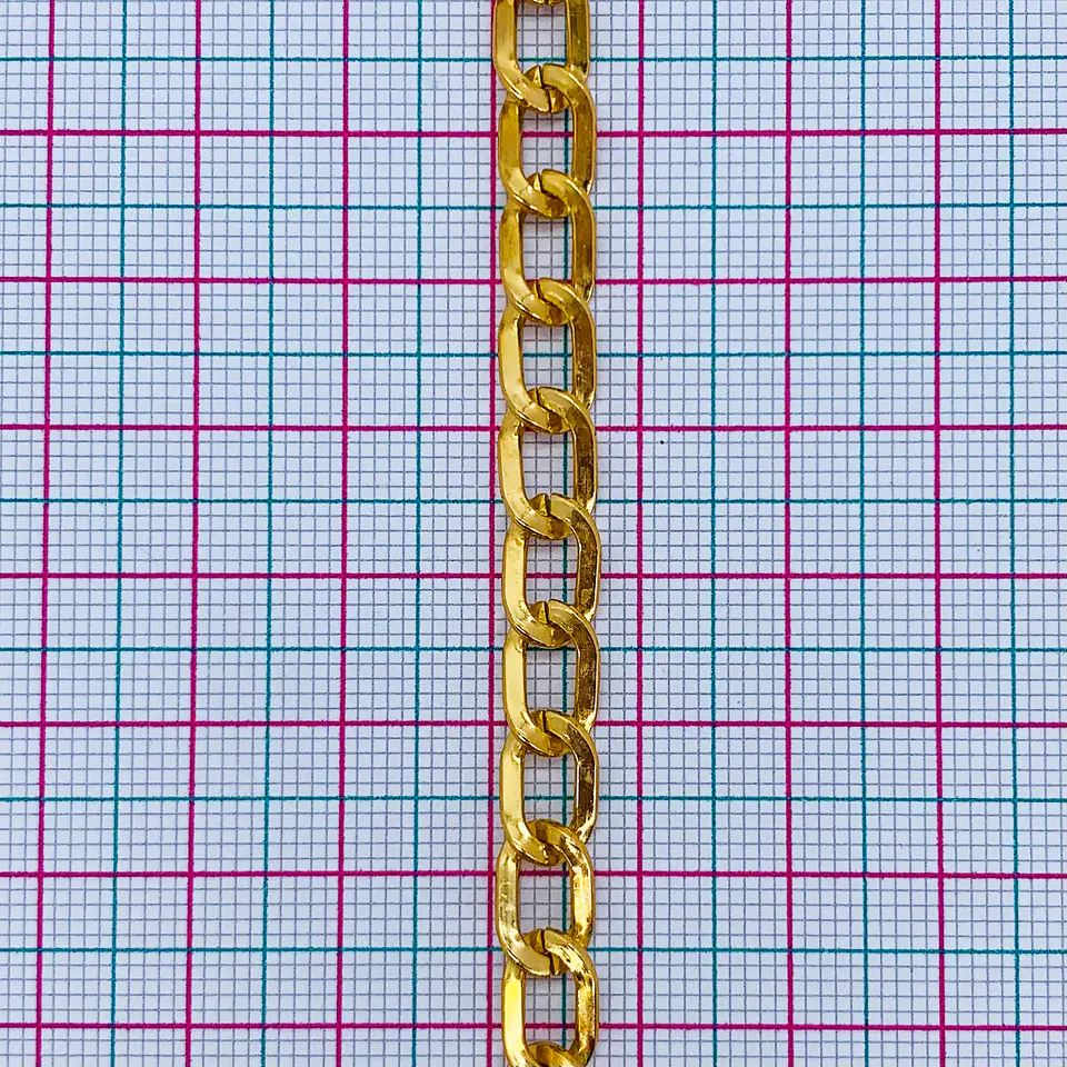 CADENA ✦ ALUMINIO BARBADA 7MM 2