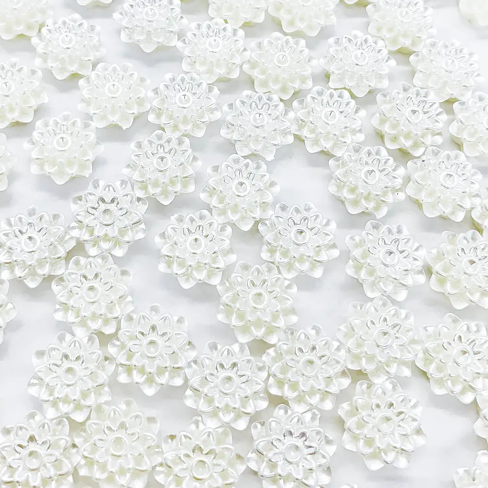 SEPARADOR ✦ FLOR PERLADA PLASTICA 1